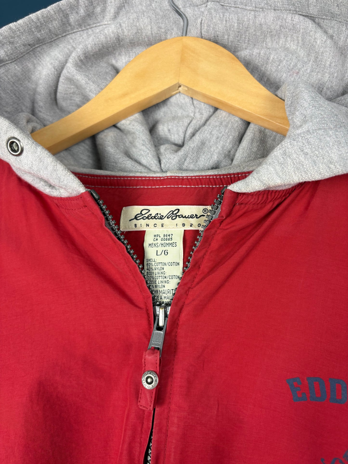 Vintage Eddie Bauer Zip-up Red Afterhood Jacket (L)