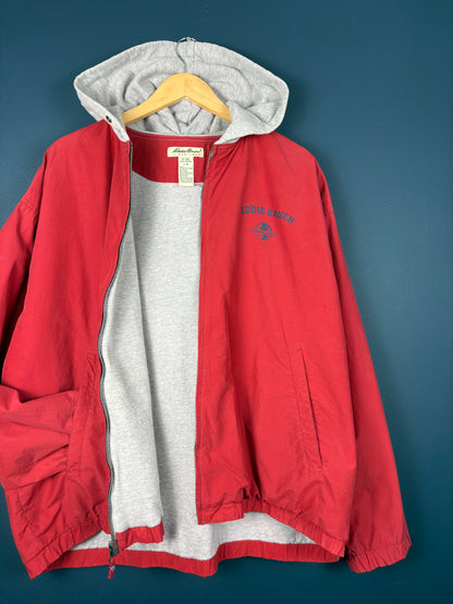 Vintage Eddie Bauer Zip-up Red Afterhood Jacket (L)