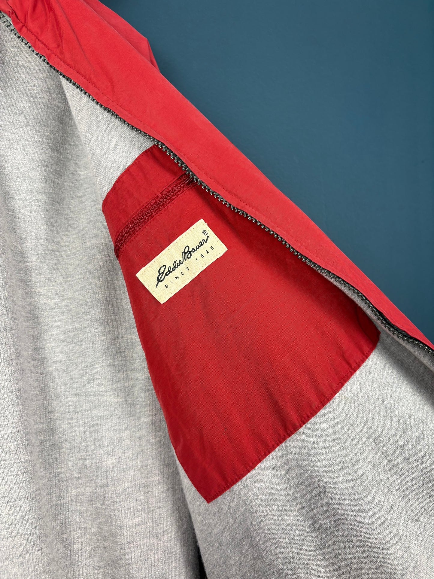 Vintage Eddie Bauer Zip-up Red Afterhood Jacket (L)