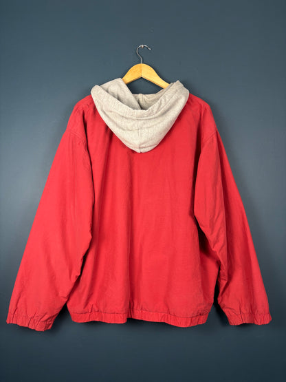 Vintage Eddie Bauer Zip-up Red Afterhood Jacket (L)
