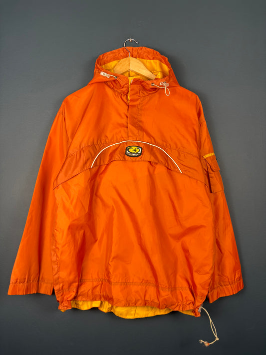 Vintage 90s Alley Tough Grounds Orange Smock Jacket (M)