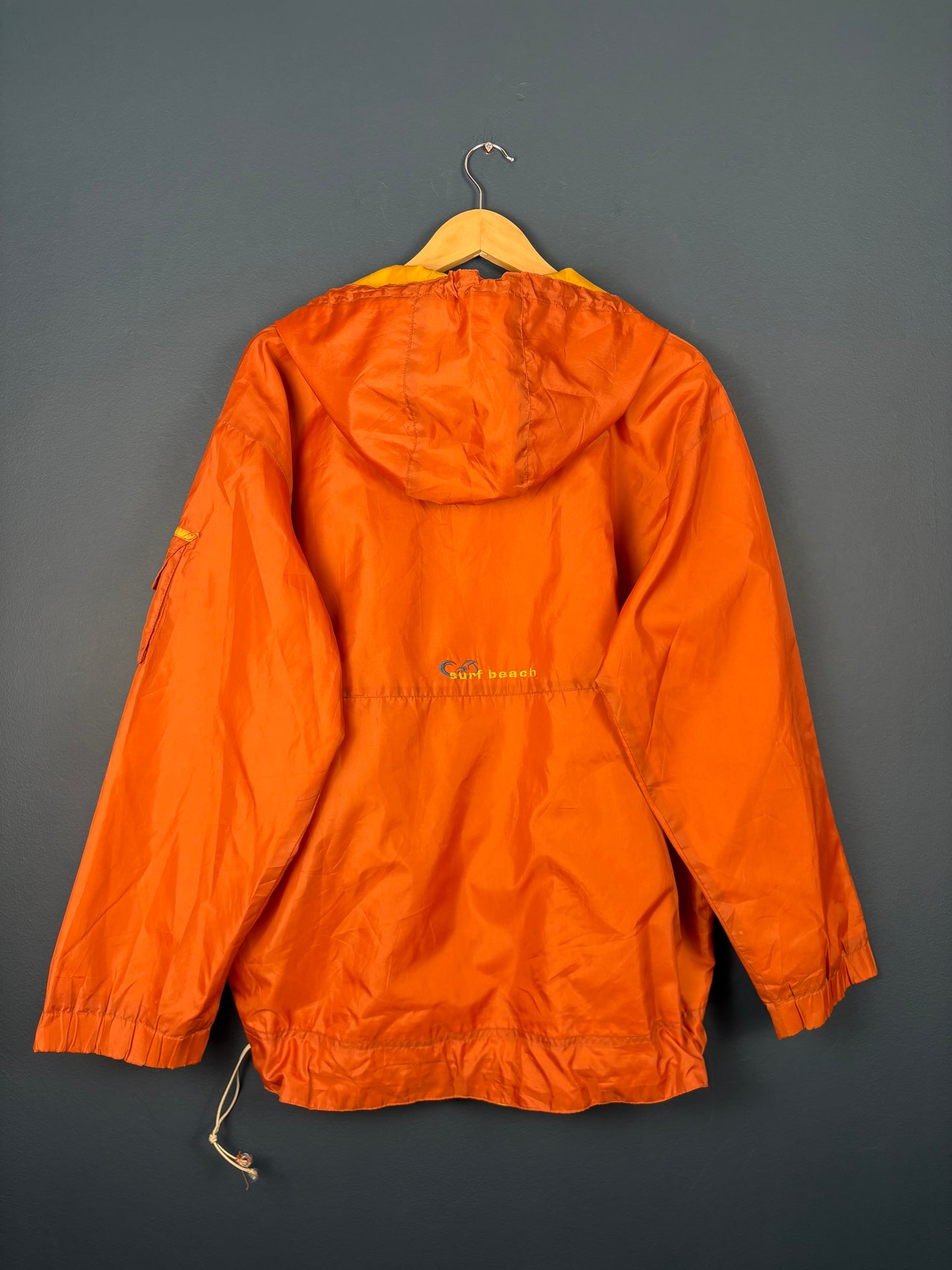 Vintage 90s Alley Tough Grounds Orange Smock Jacket (M)