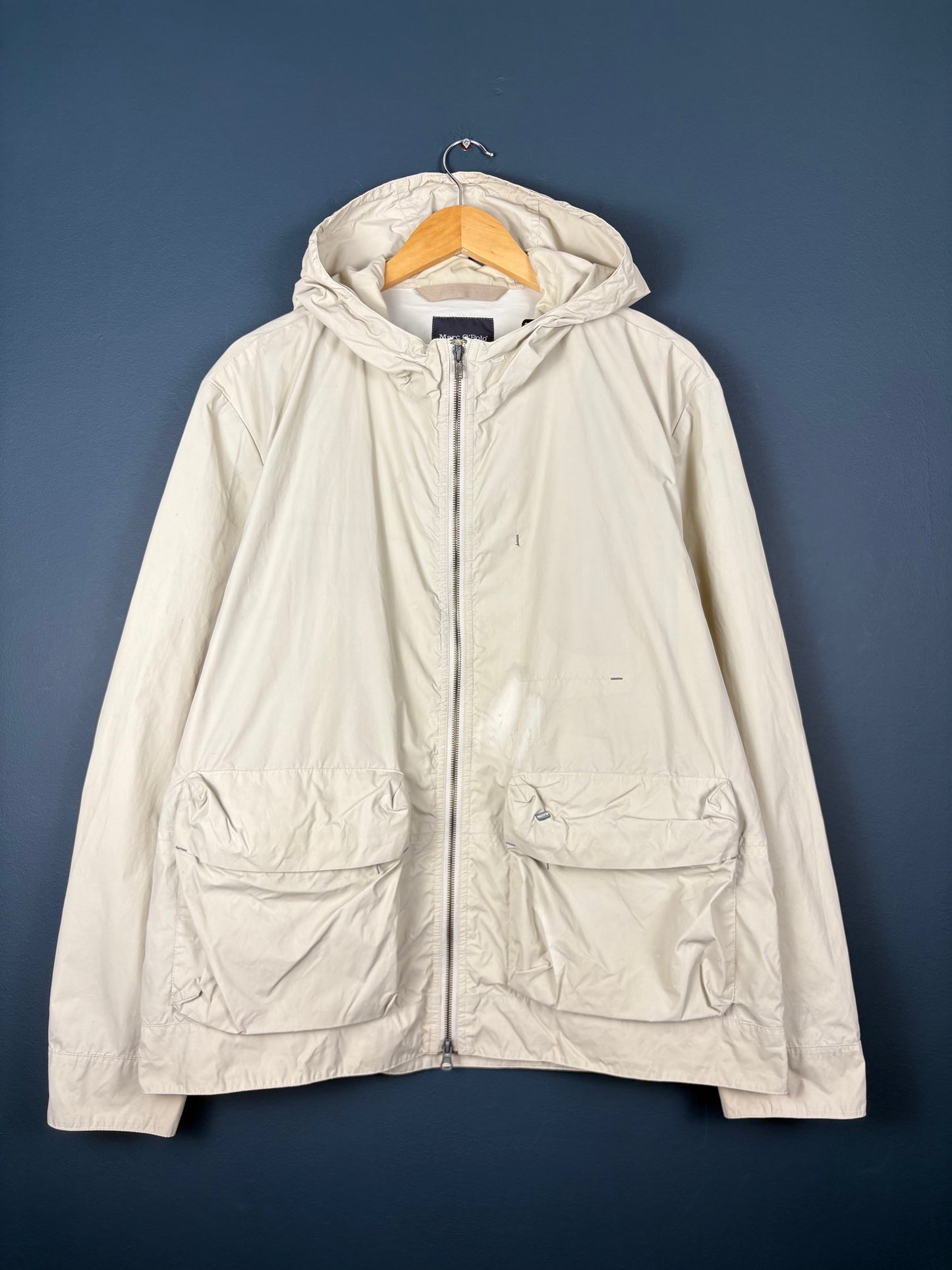 Vintage Marc O'Polo Cream Double Zip Rain Jacket (L)