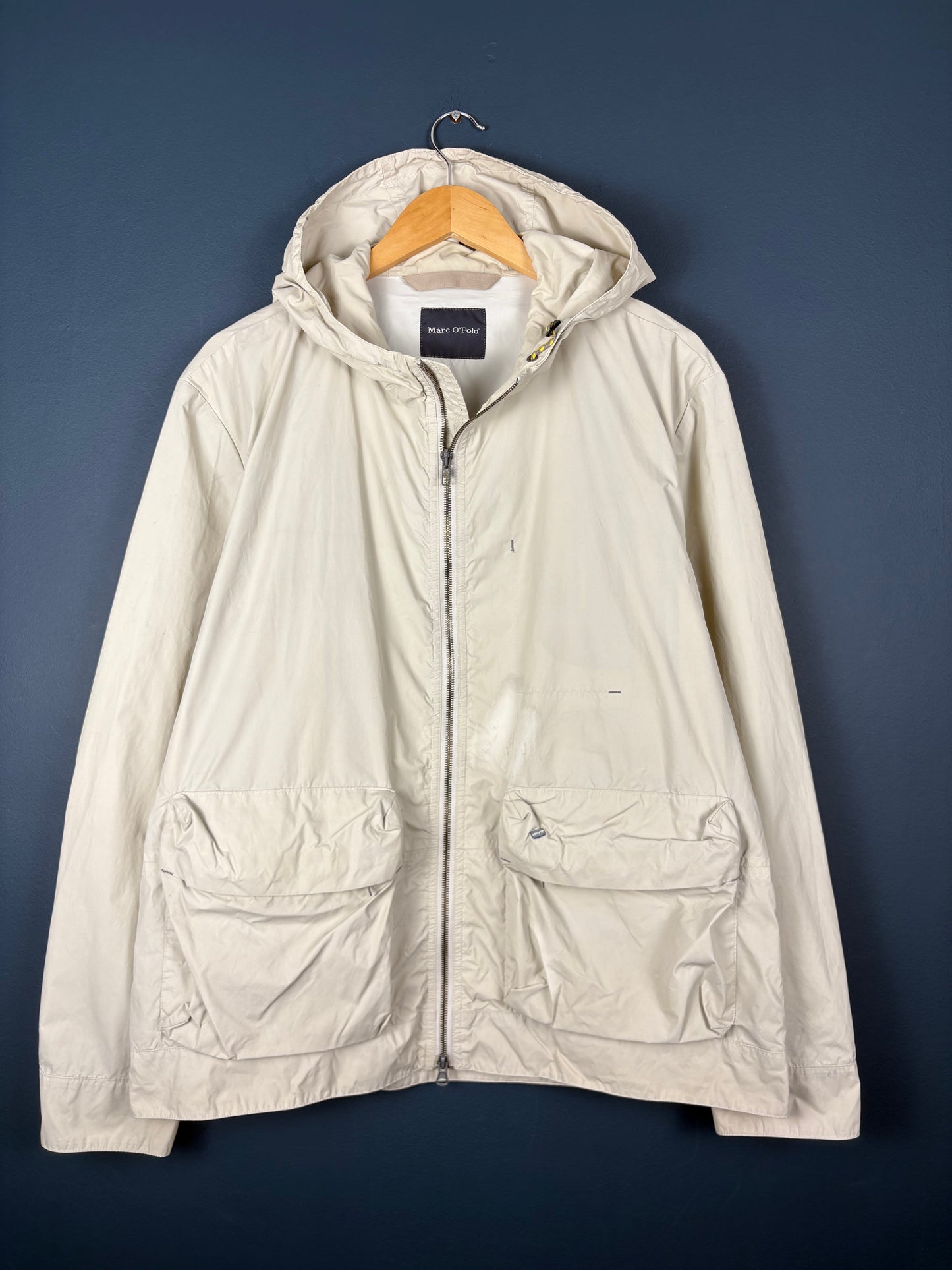 Vintage Marc O'Polo Cream Double Zip Rain Jacket (L)