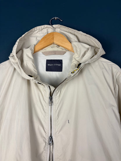 Vintage Marc O'Polo Cream Double Zip Rain Jacket (L)