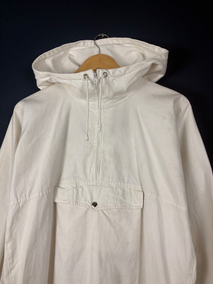 Vintage 80s European White Smock Jacket (S)