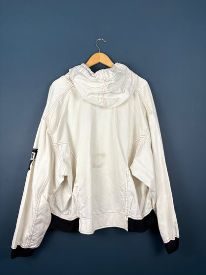 Vintage Asymmetrical Double Breasted Sailors Hood Jacket (L)