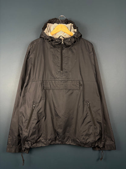 Vintage 90s GAP Black Quarter Zip Anorak Jacket (M)