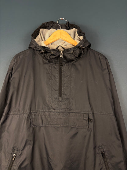 Vintage 90s GAP Black Quarter Zip Anorak Jacket (M)