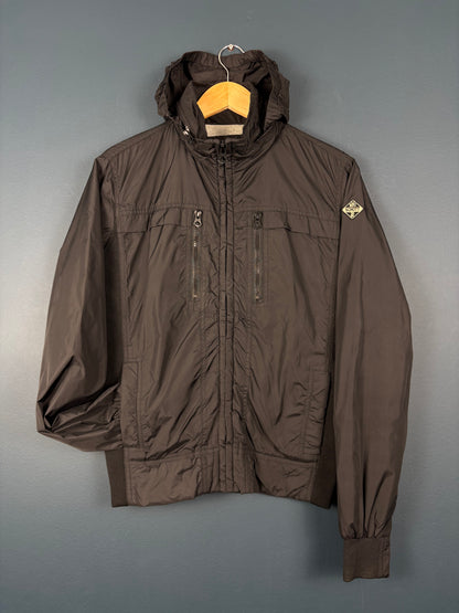 Vintage Schott NYC Scuba Ribbed Black Track Jacket (S)