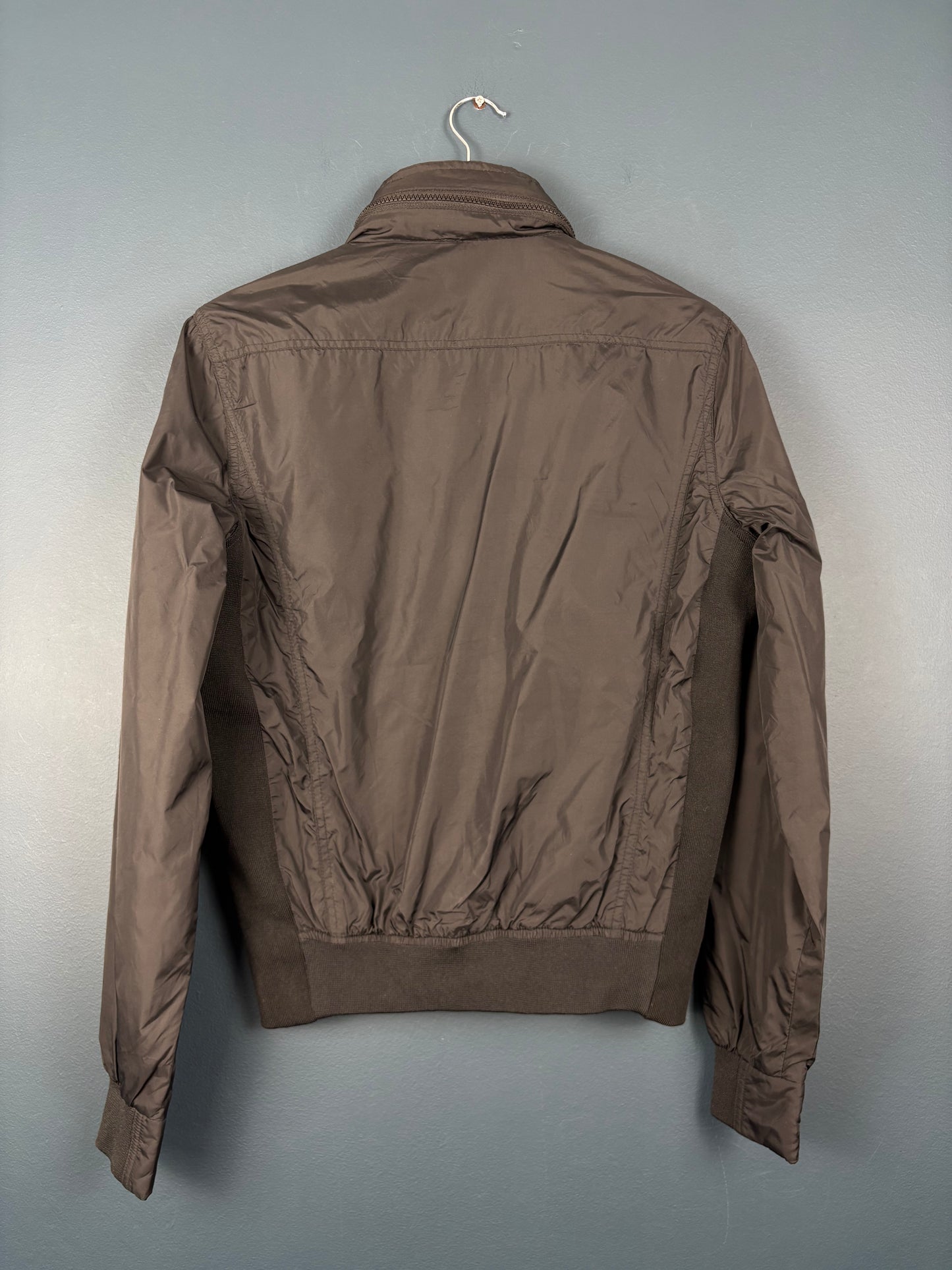 Vintage Schott NYC Scuba Ribbed Black Track Jacket (S)