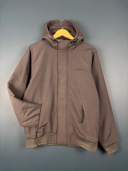Vintage Carhartt Grey Soft Shell Hooded Jacket (S)