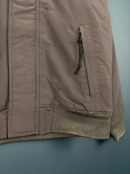 Vintage Carhartt Grey Soft Shell Hooded Jacket (S)