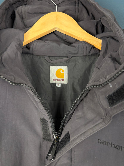 Vintage Carhartt Grey Soft Shell Hooded Jacket (S)