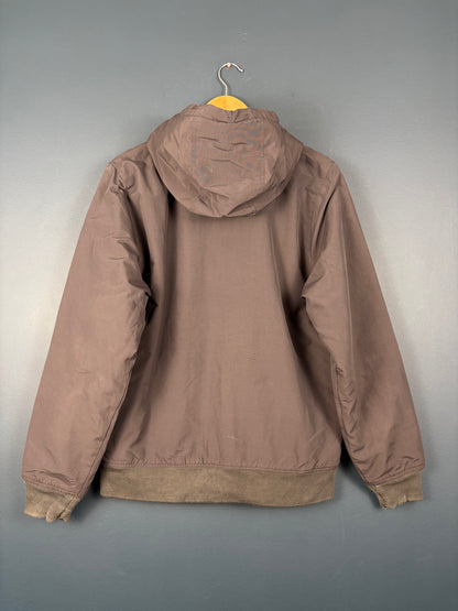 Vintage Carhartt Grey Soft Shell Hooded Jacket (S)
