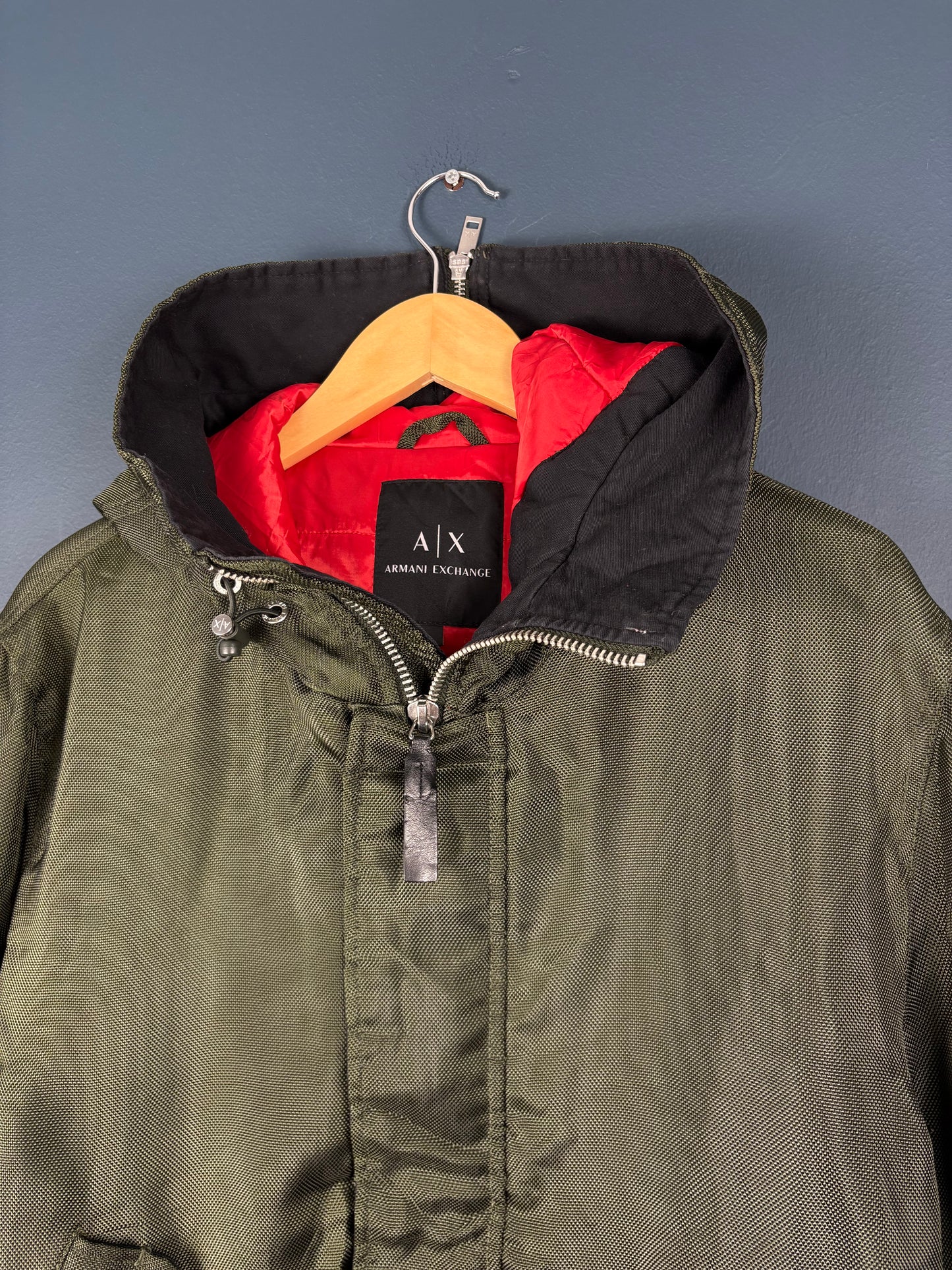 Vintage Armani Exchange Split Hood MA-1 Bomber Jacket (L)