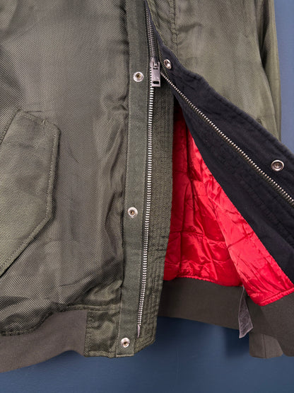 Vintage Armani Exchange Split Hood MA-1 Bomber Jacket (L)