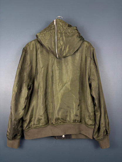 Vintage Armani Exchange Split Hood MA-1 Bomber Jacket (L)