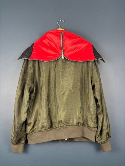 Vintage Armani Exchange Split Hood MA-1 Bomber Jacket (L)