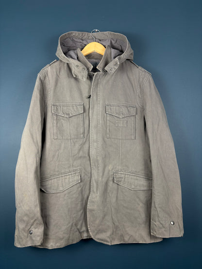 Vintage Armani Exchange Canvas Grey Workwear Jacket (XL)
