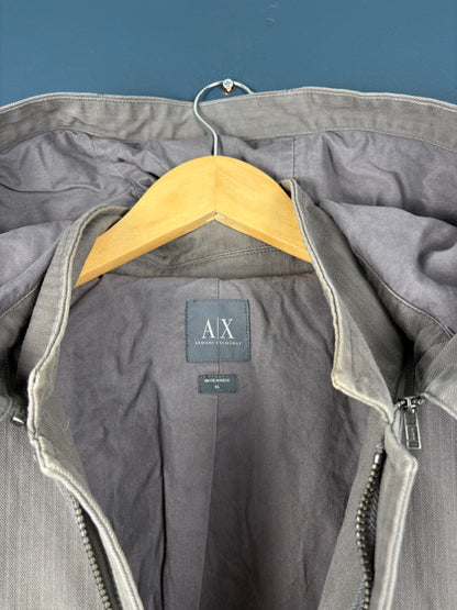 Vintage Armani Exchange Canvas Grey Workwear Jacket (XL)