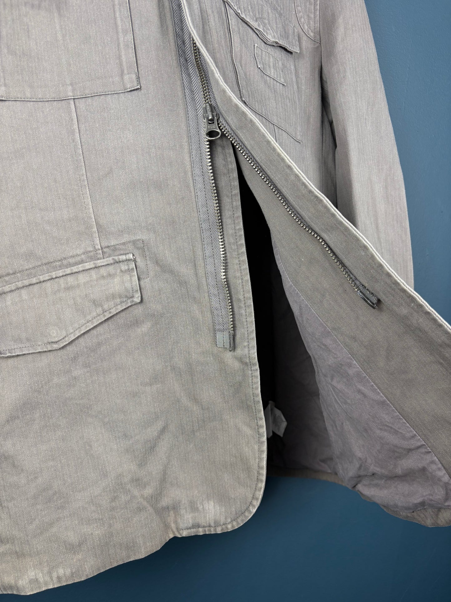 Vintage Armani Exchange Canvas Grey Workwear Jacket (XL)