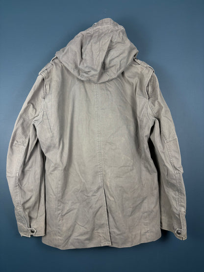 Vintage Armani Exchange Canvas Grey Workwear Jacket (XL)