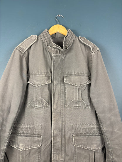 Vintage 90s GAP Canvas Grey Workwear Jacket (M)