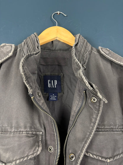 Vintage 90s GAP Canvas Grey Workwear Jacket (M)