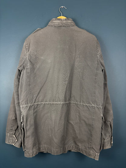 Vintage 90s GAP Canvas Grey Workwear Jacket (M)
