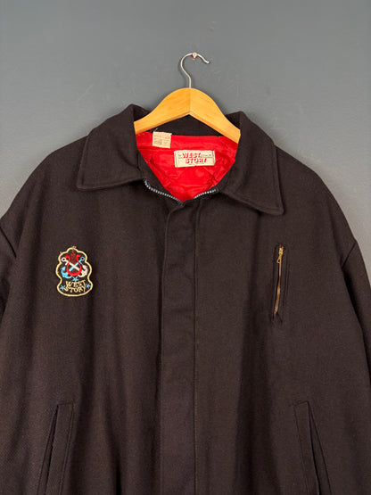 Vintage 90s West Story Collared Wool Jacket (L)