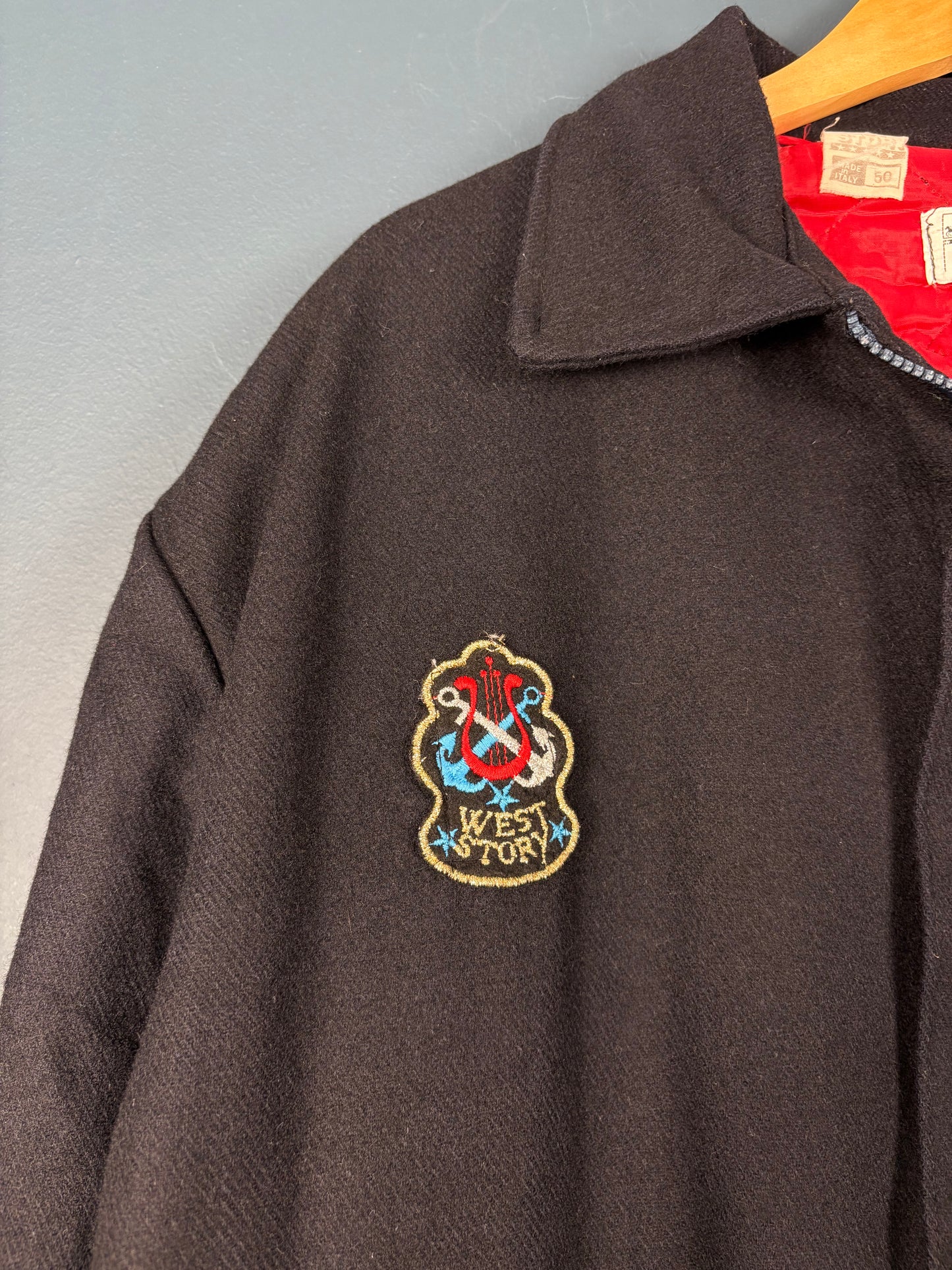 Vintage 90s West Story Collared Wool Jacket (L)