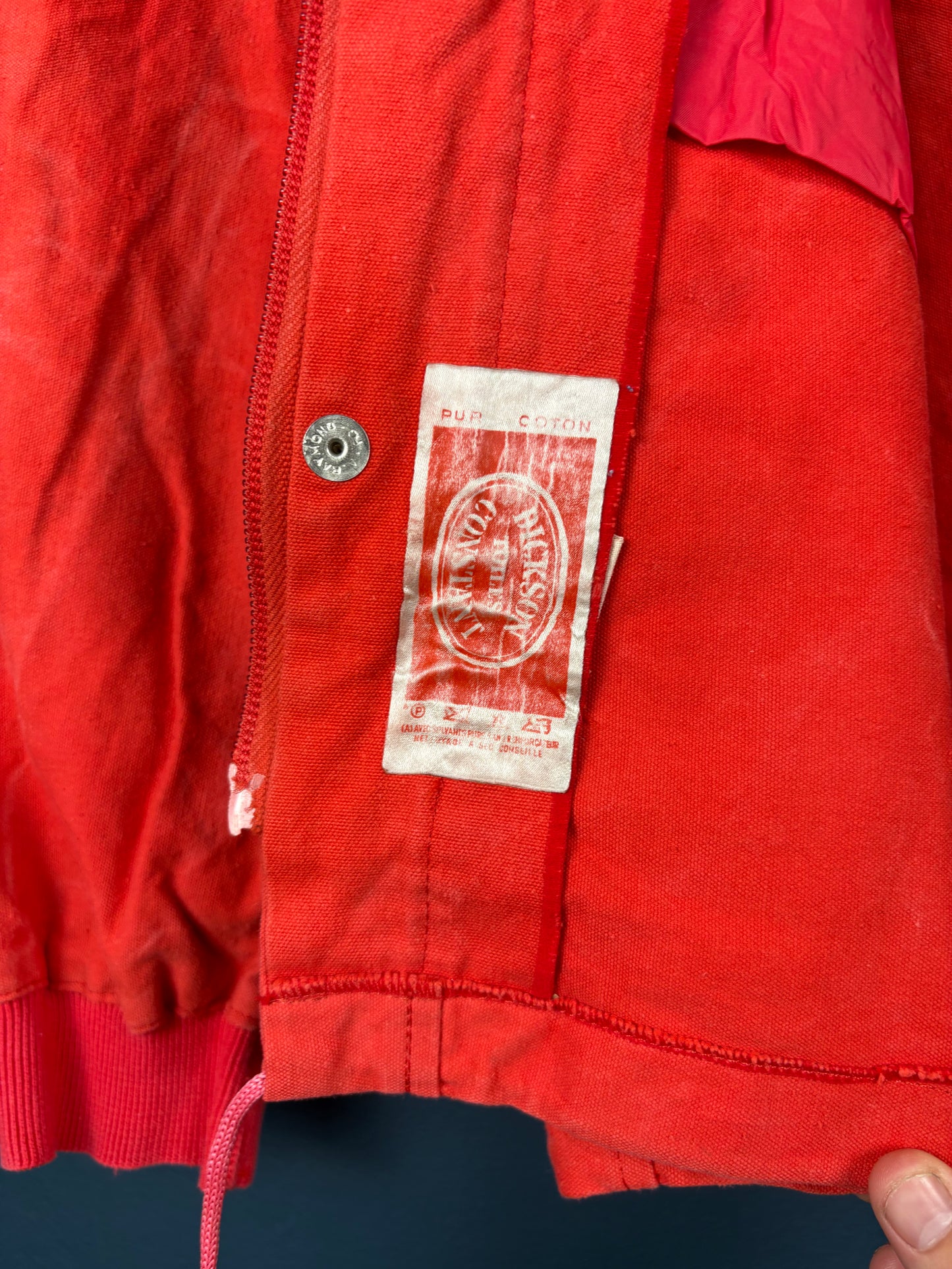 Vintage 80s French Mountainering Canvas Jacket (S)