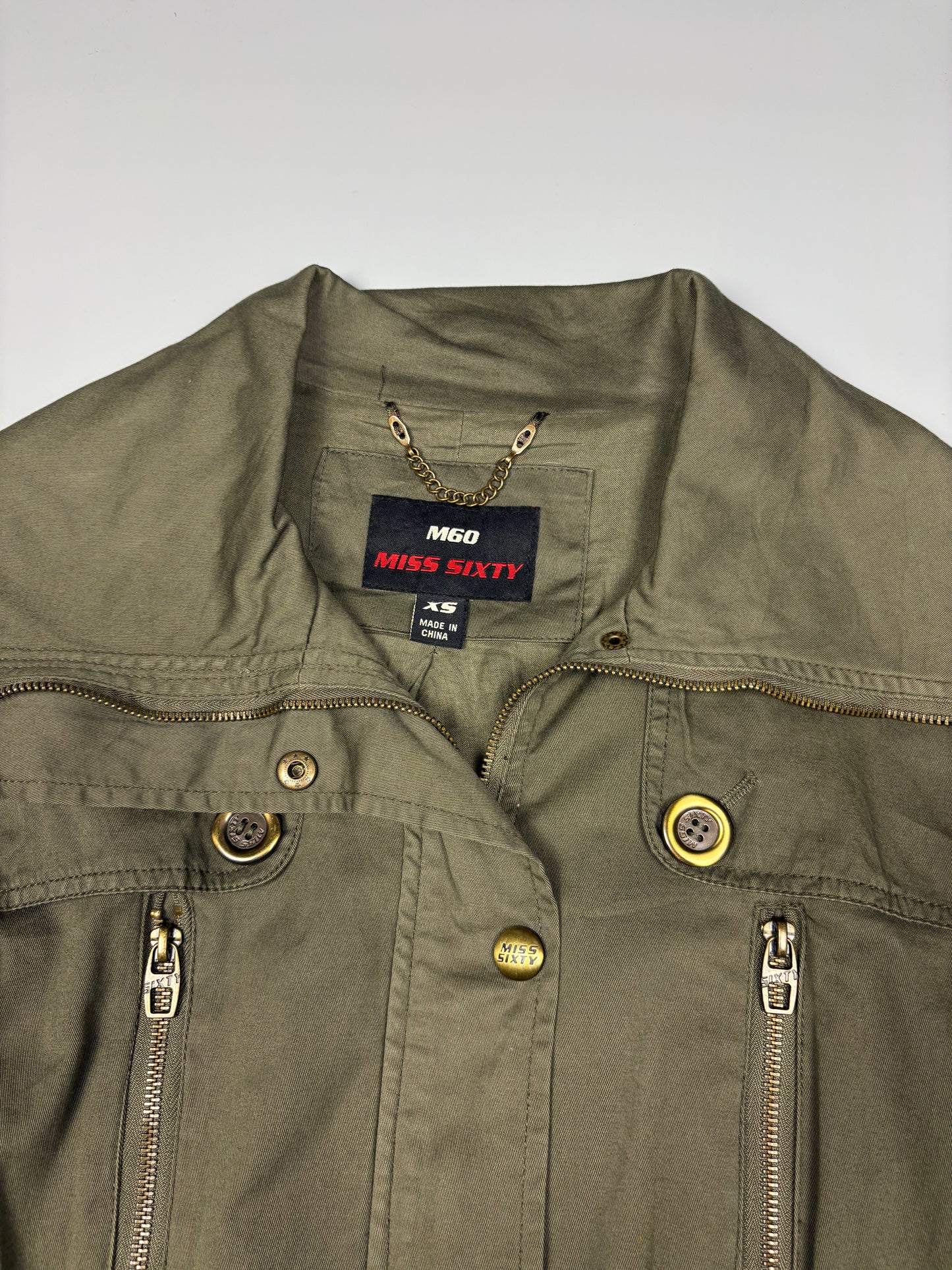 Miss Sixty 2000s Military Green Utility Jacket (women's XS)