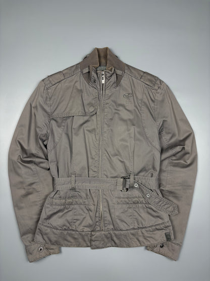 G-Star 2000s Slate Grey Belted Uitlity Jacket (women's L)