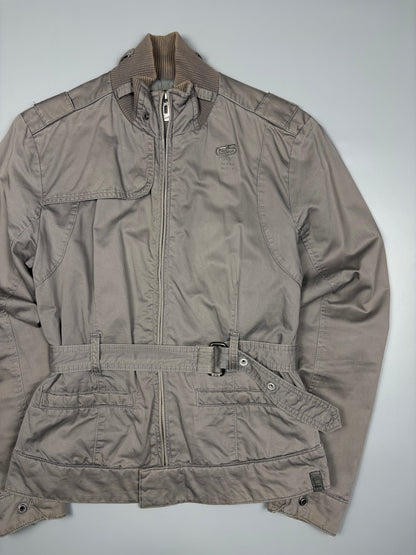 G-Star 2000s Slate Grey Belted Uitlity Jacket (women's L)