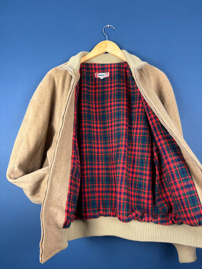 Vintage 80s Kansas Jeans Brush Cotton Plaid Lined Jacket (M)