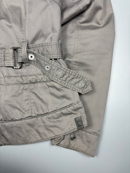 G-Star 2000s Slate Grey Belted Uitlity Jacket (women's L)