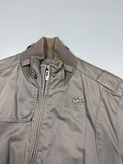 G-Star 2000s Slate Grey Belted Uitlity Jacket (women's L)