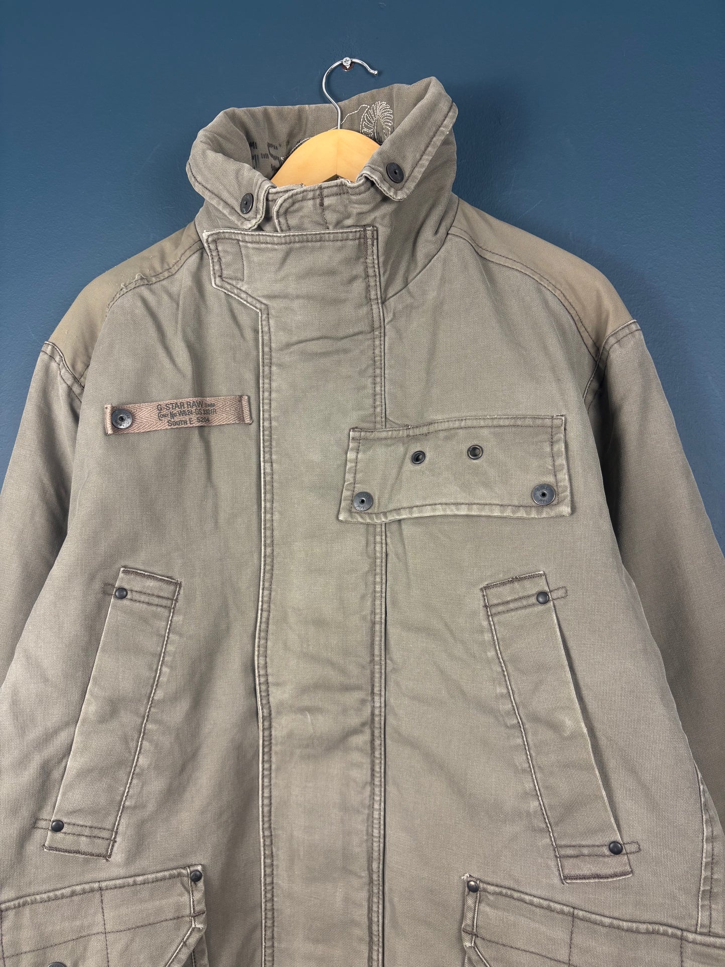 Vintage G-Star Raw Heavy Canvas Technical Jacket (XL)