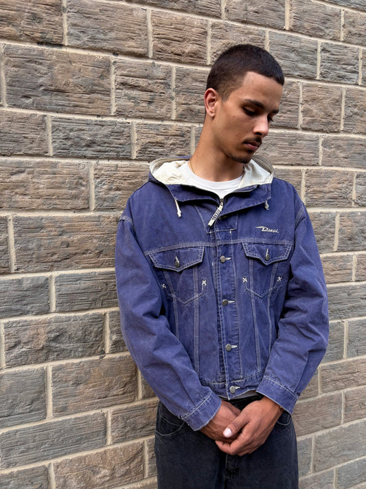 Vintage Diesel Industry Contrast Stitch Canvas Jacket (L)