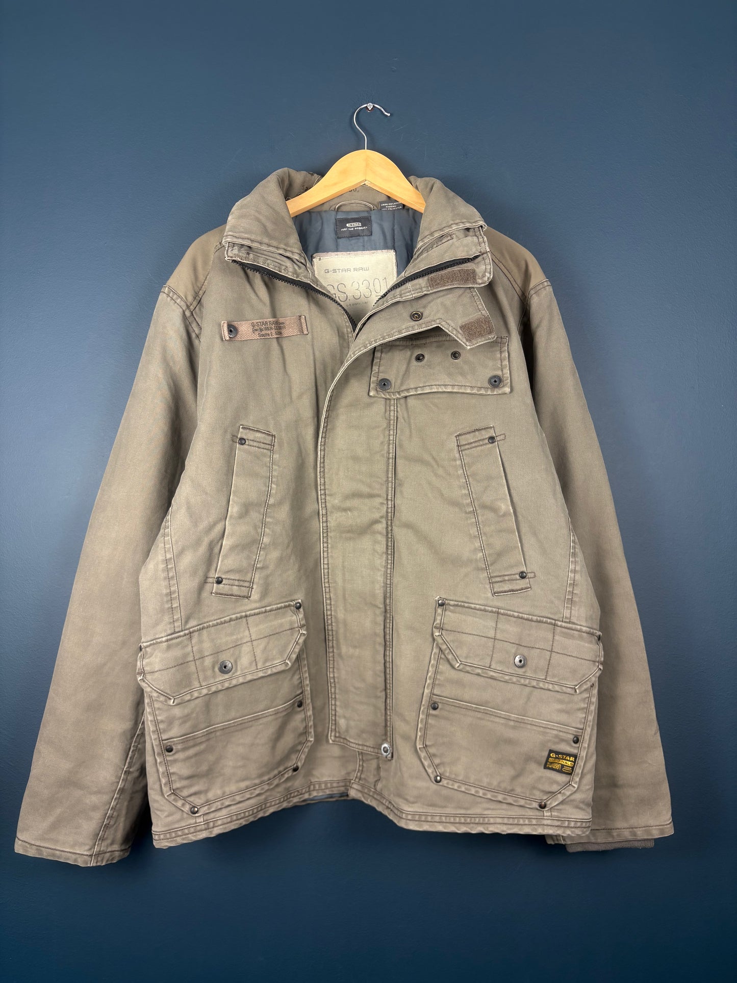 Vintage G-Star Raw Heavy Canvas Technical Jacket (XL)