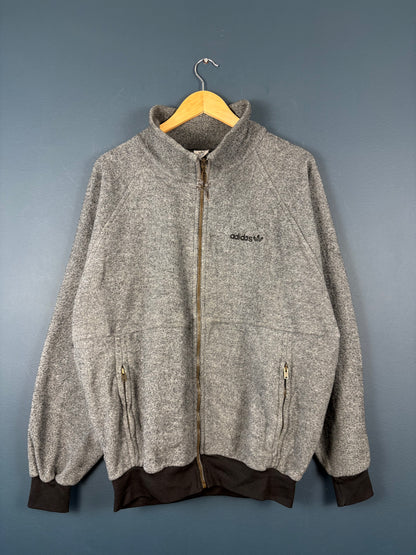 Vintage 90s Adidas British Made Grey Track Top (S)