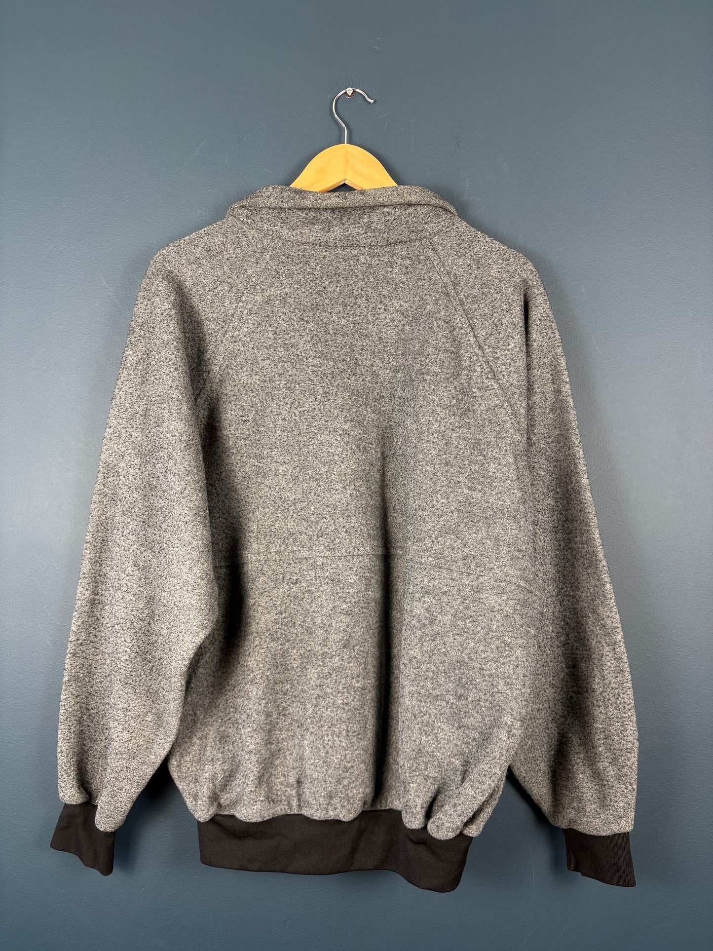 Vintage 90s Adidas British Made Grey Track Top (S)