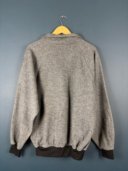 Vintage 90s Adidas British Made Grey Track Top (S)