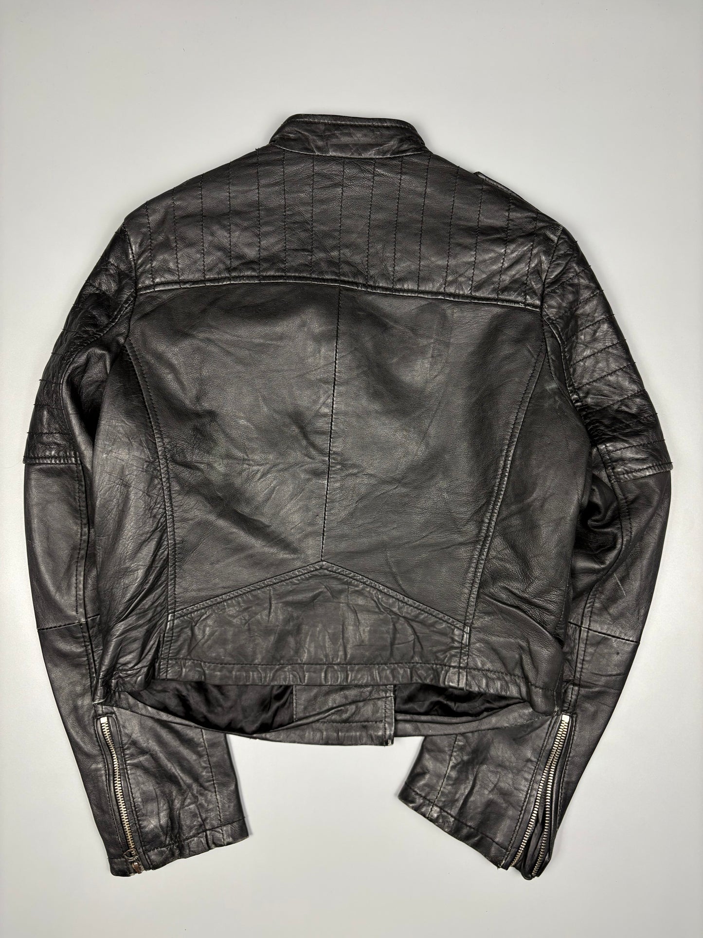 Vintage Schott NYC Black Motorcycle Leather Jacket (women's L)