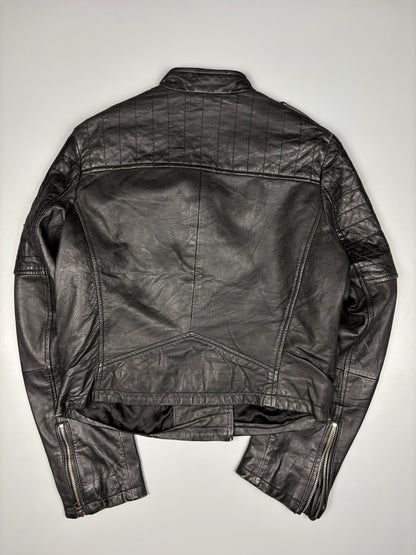 Vintage Schott NYC Black Motorcycle Leather Jacket (women's L)
