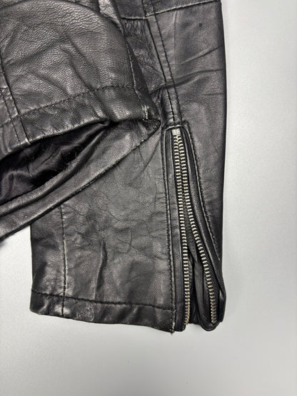 Vintage Schott NYC Black Motorcycle Leather Jacket (women's L)