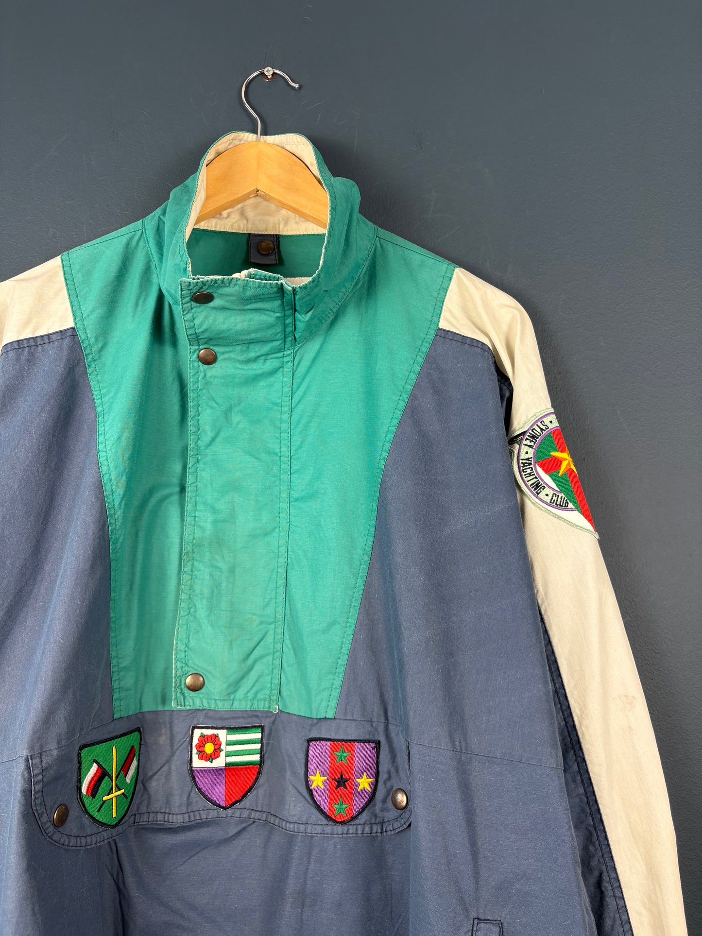 Vintage 80s Kappa Sydney Yacht Club Cotton Anorak Jacket (M)