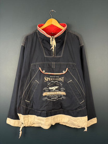Vintage 90s Scotch & Soda Contrast Stitch Cotton Anorak Jacket (S)
